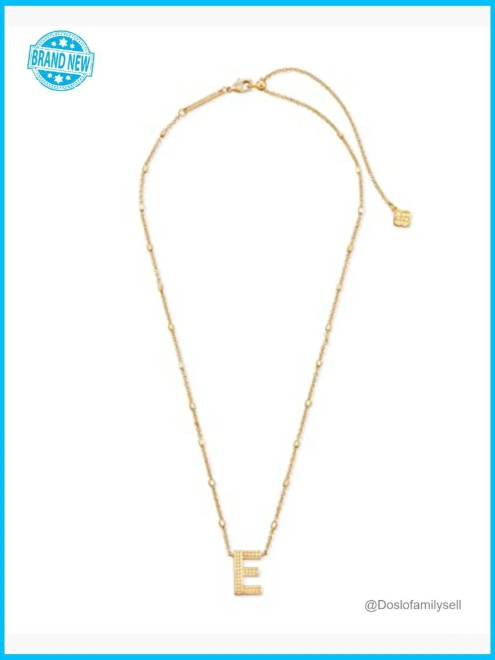 Gold Plated Letter Pendant Necklace Elegant Minimal Chic Fashion Jewelry